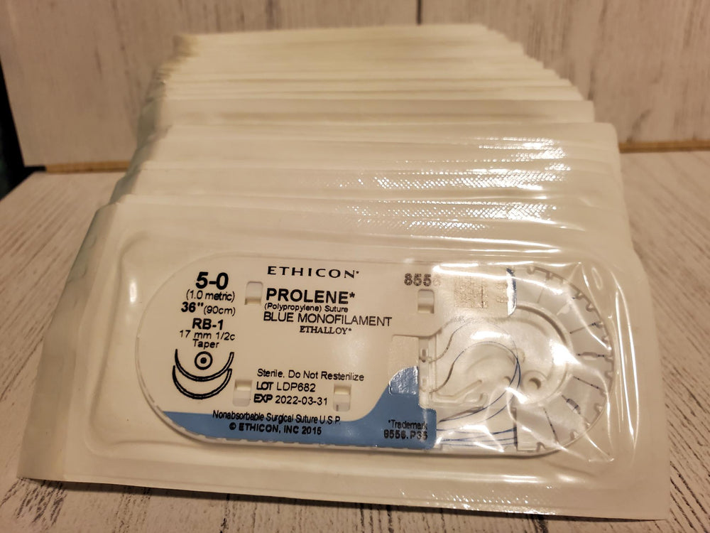 Prolene Ethicon Size 5-0 8556H Individual Suture Packs