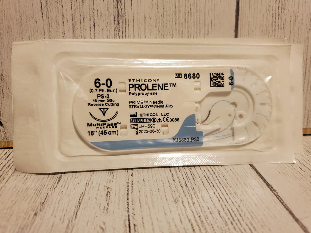 Prolene Ethicon Size 6-0 8680H Individual Suture Packs