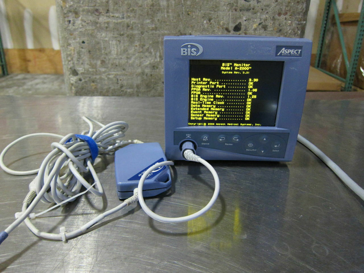 Aspect Medical A-2000 Bis XP 185-0070 XP Brain Monitor W/ DSC-XP