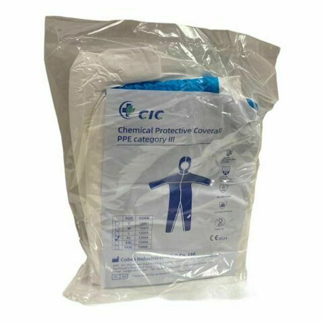 MEDLINE NONCV985CXL CIC Chemical Protective Coverall PPE Carton of 50