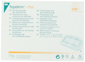 
                  
                    3M Tegaderm +Pad Film Dressing with Non-Adherent Pad 3589, 25 Pieces
                  
                