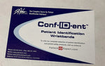 Adult Conf-ID-ent Patient Identification Red Allergy Alert Wristbands | KeeboMed