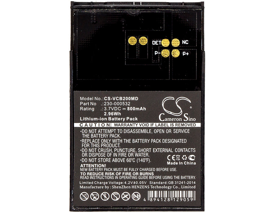
                  
                    CS-VCB200MD Medical Replacement Battery for Vocera
                  
                