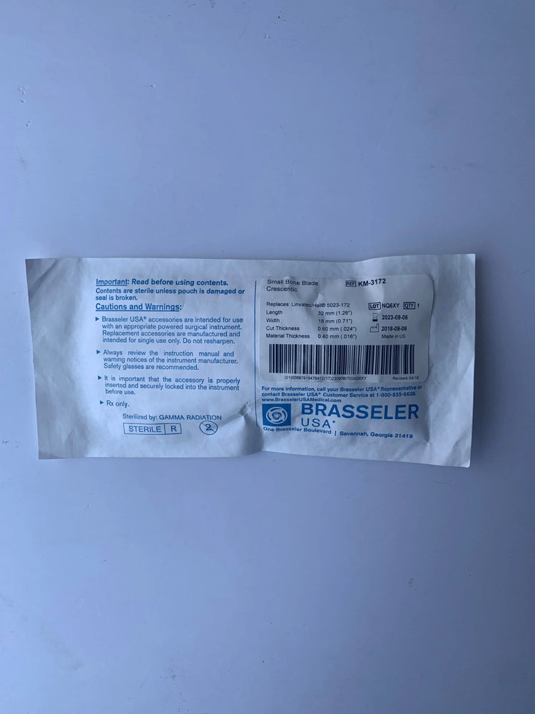 Brasseler KM-3172 Small Bone Blade Crescentic