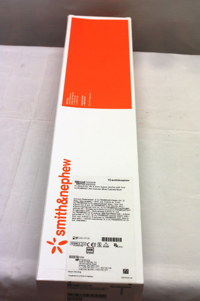 Smith & Nephew Healicoil PK 4.5mm Suture Anchor w/Two Ultrabraid Sutures