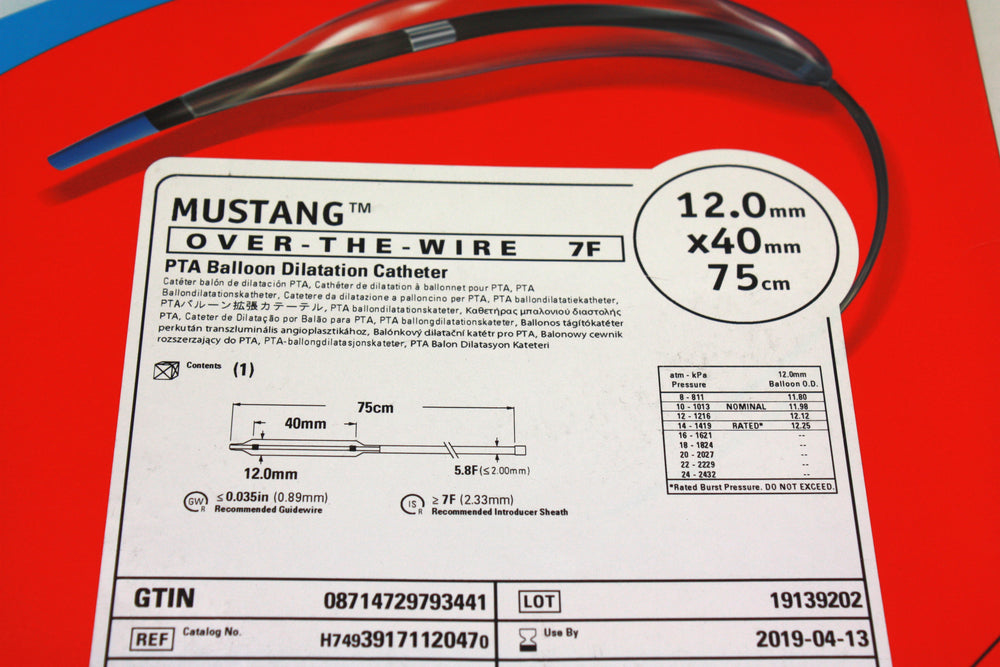 
                  
                    Mustang Over-the-Wire PTA Balloon Dilatation Catheter 12.0mm
                  
                