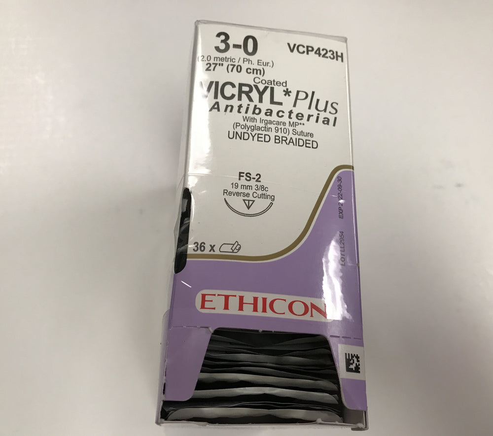 
                  
                    Copy of Ethicon Coated Vicryl (Undyed Braided) Sutures 4/0
                  
                
