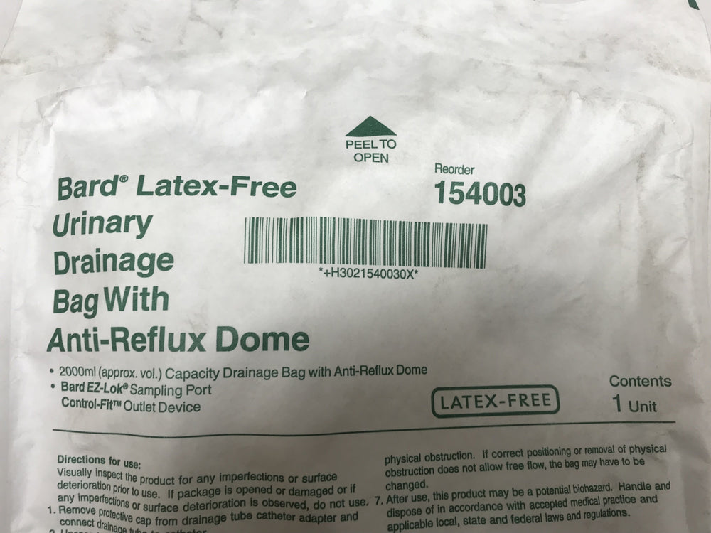 
                  
                    Bard Latex-Free Urinary Drainage Bag
                  
                