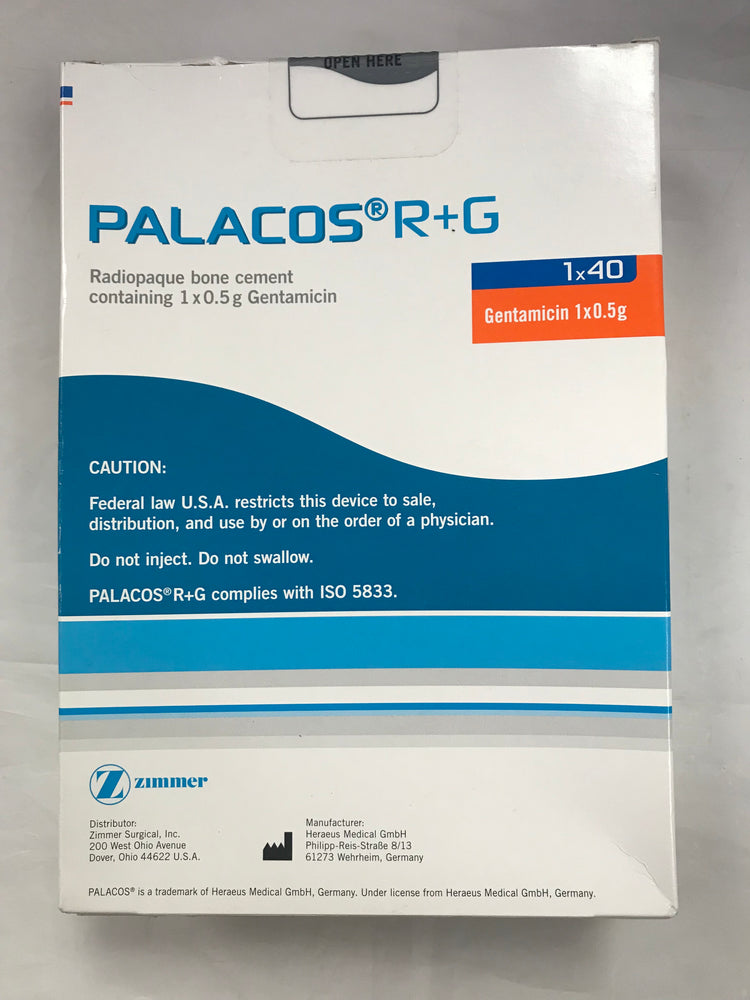 Zimmer Palacos R+G Radiopaque Bone Cement
