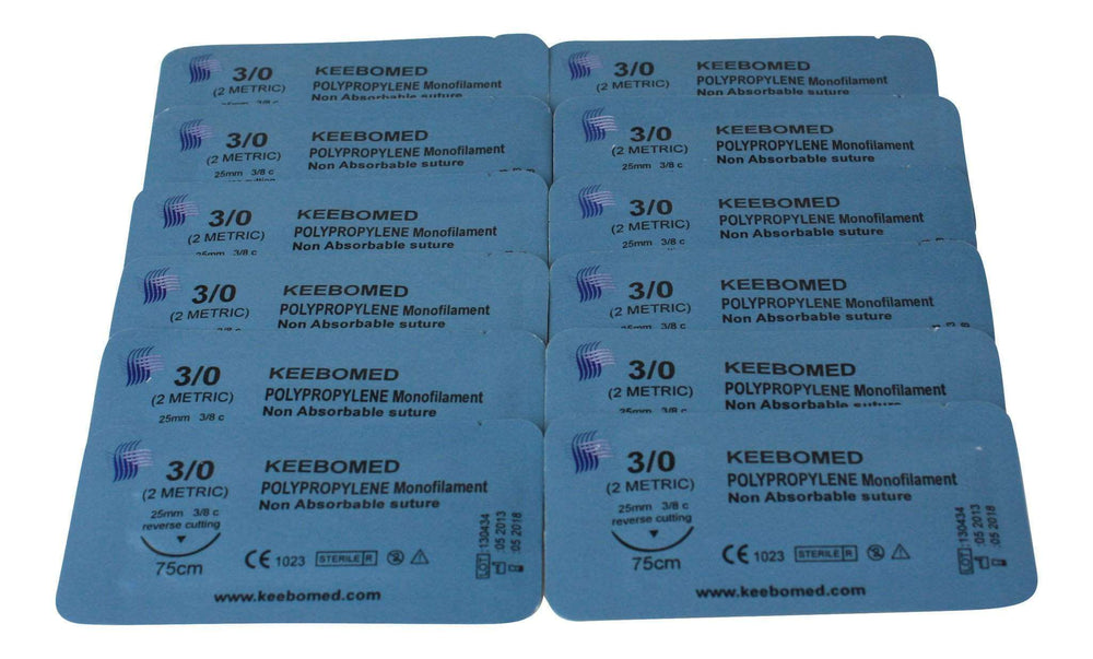 
                  
                    Lot of 50 Boxes - Surgical Sutures Polypropylene Monofilament | KeeboMed
                  
                