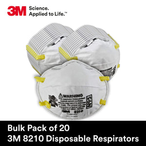 
                  
                    3M 50051138464573 8210 N95 Particulate Respirators, 20/Dispenser (Pack of 20)
                  
                