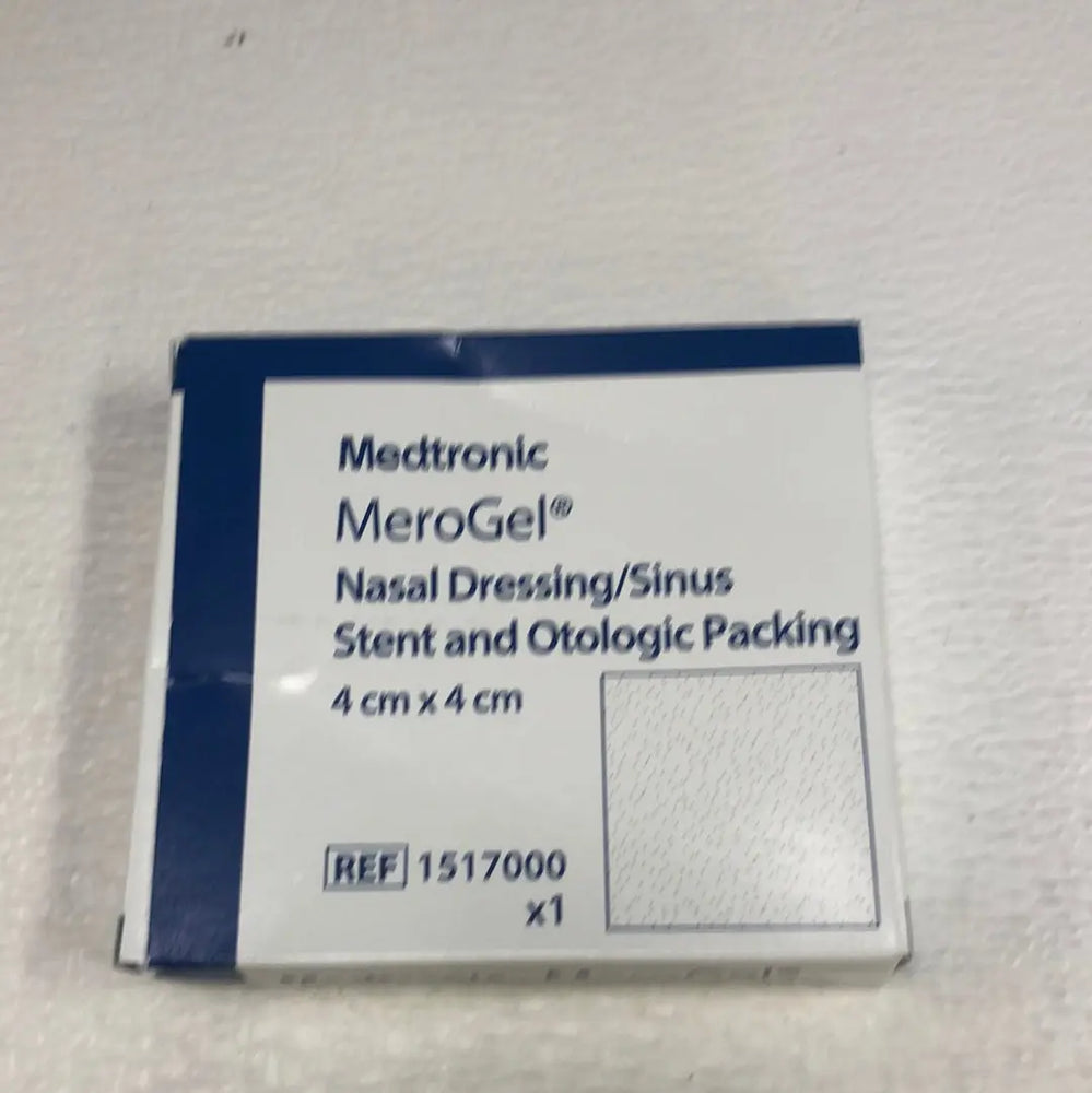 Medtronic 1517000 MeroGel  Nasal Dressing  Sinus Stent and Otologic Packing  4 cm x 4 cm  Ref: 1517000 | KeeboMed