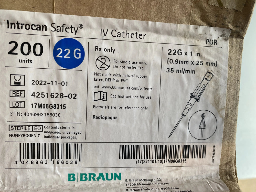 
                  
                    200 Units B Braun Catheter 4251628-02
                  
                