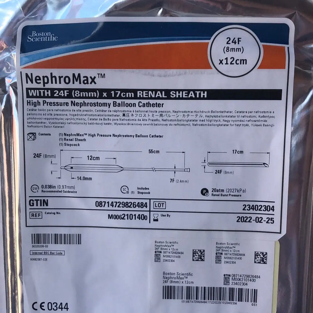 
                  
                    Boston Scientific 210140 NephroMax 24F (8mm) x 17cm Renal Sheath High Pressure Nephrostomy Ballon Catheter | KeeboMed
                  
                