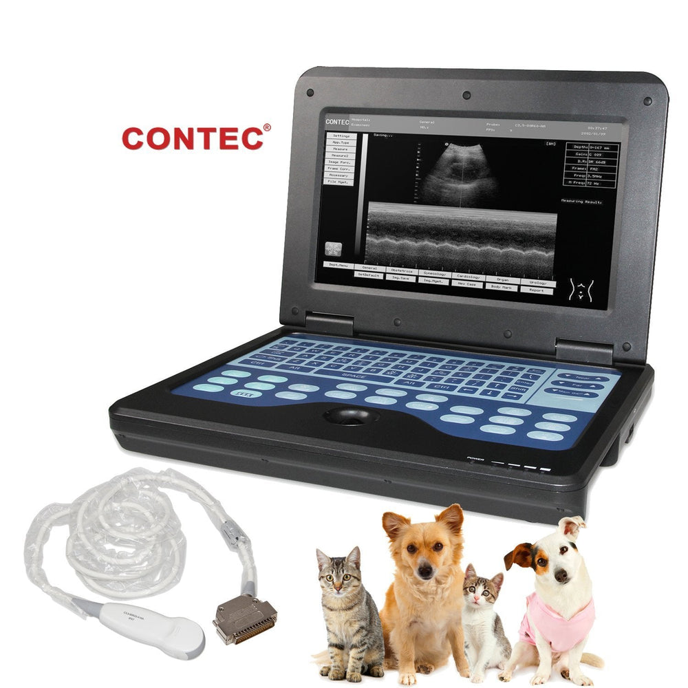 Portable Ultrasound Scanner Veterinary Pregnancy with 3.5 MHz Micro convex Probe