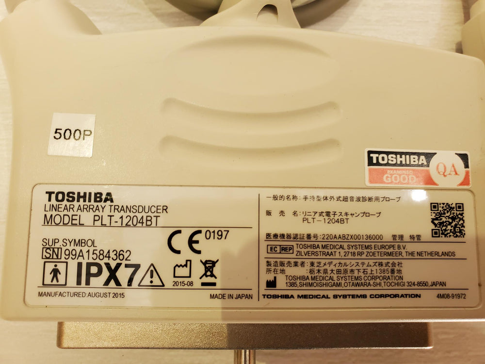 
                  
                    Toshiba PLT-1204BT ULTRASOUND PROBE
                  
                