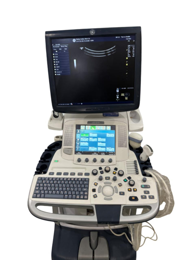 
                  
                    GE Logiq  E9 4D Ultrasound with two Probe Volumetric RAB6 &Convex C2-9 DOM 2014
                  
                