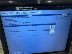 
                  
                    GE Logiq  E9 4D Ultrasound with two Probe Volumetric RAB6 &Convex C2-9 DOM 2014
                  
                