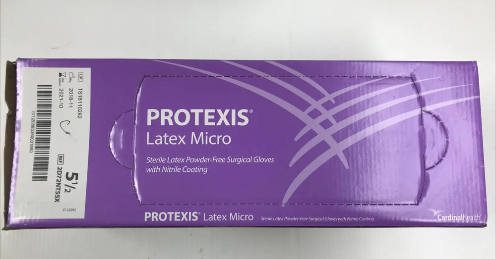 Cardinal Health Protexis 2D72NT55X Latex Micro Surgical Gloves Size 5-1/2 | KeeboMed