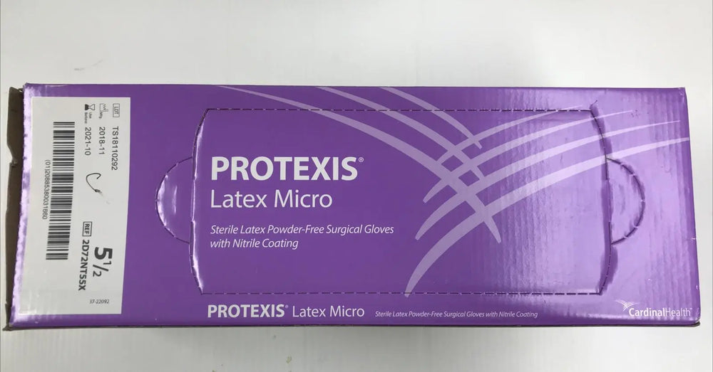 
                  
                    Cardinal Health Protexis 2D72NT55X Latex Micro Surgical Gloves Size 5-1/2 | KeeboMed
                  
                