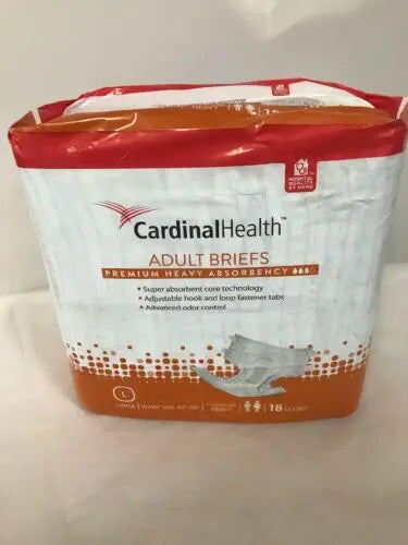 
                  
                    Cardinal Health Adult Briefs, Large, Case Of 3 (304kmd)
                  
                