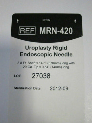 
                  
                    Uroplasty MRN-420 Rigid Endoscopic Needle (DMS1)
                  
                