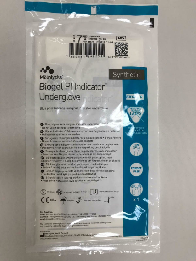 
                  
                    Molnlycke (41670) 7  Biogel PI Indicator Surgical Gloves 50 Count | CEJ-2
                  
                