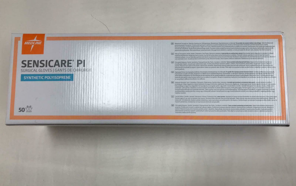 Medline Sensicare PI Surgical Gloves MSG9070 7 - 50 Count in Box  | CEJ-5