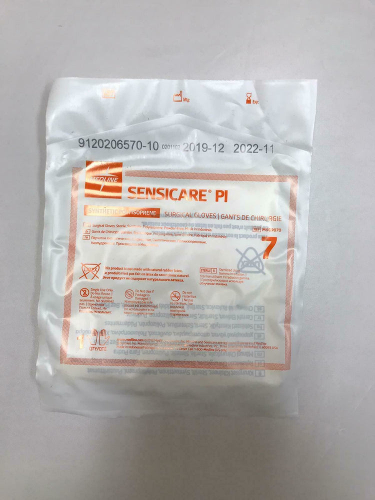 
                  
                    Medline Sensicare PI Surgical Gloves MSG9070 7 - 50 Count in Box  | CEJ-5
                  
                