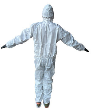 
                  
                    Hazmat Suit, Chemical Protective Coverall with Hood and Zipper
                  
                