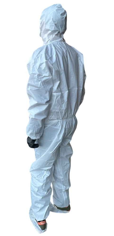 
                  
                    Case of 50 Hazmat Suits, Chemical Protective Coverall with Hood, Zipper Size L
                  
                