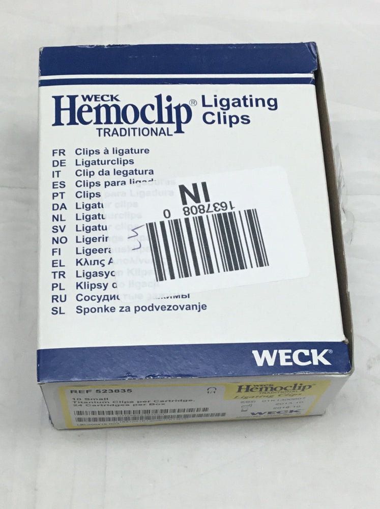 
                  
                    Weck Hemoclip Traditonal Ligating Clip
                  
                