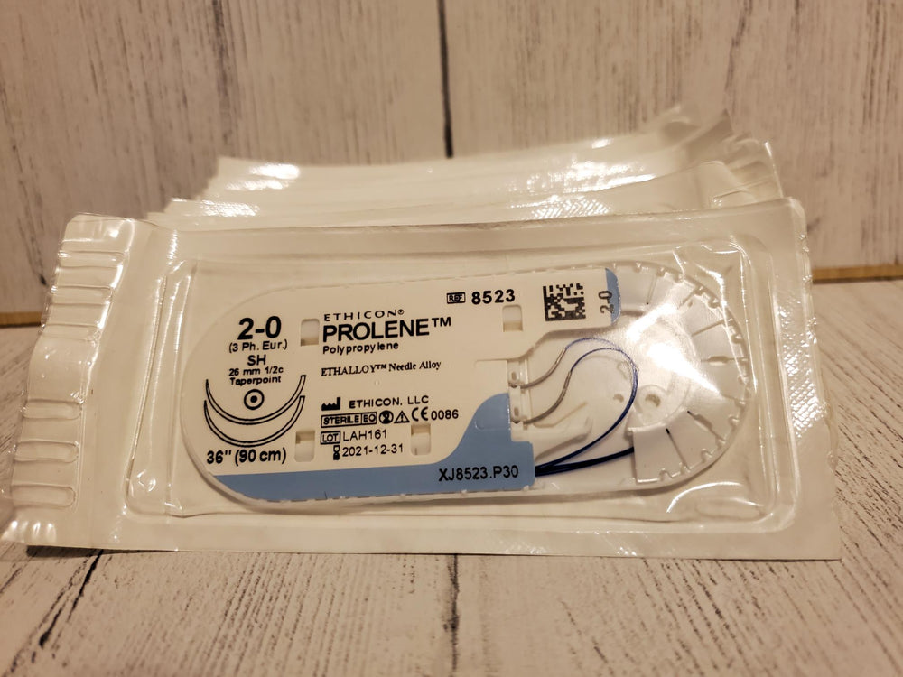 Prolene Ethicon Size 2-0 8523H Individual Suture Packs