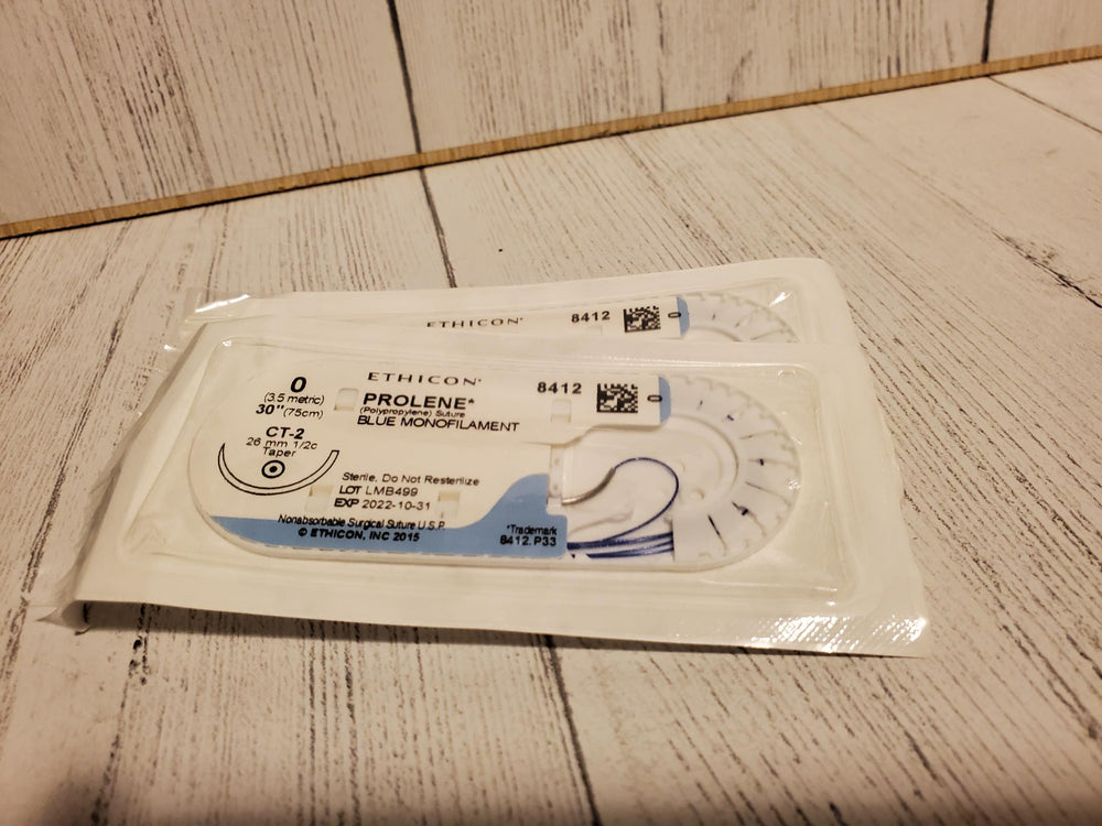 Prolene Ethicon Size 0 8412H Individual Suture Packs