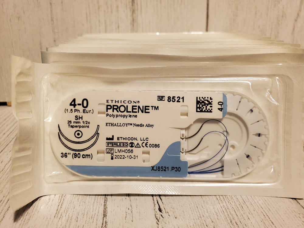 Prolene Ethicon Size 4-0 8521H Individual Suture Packs