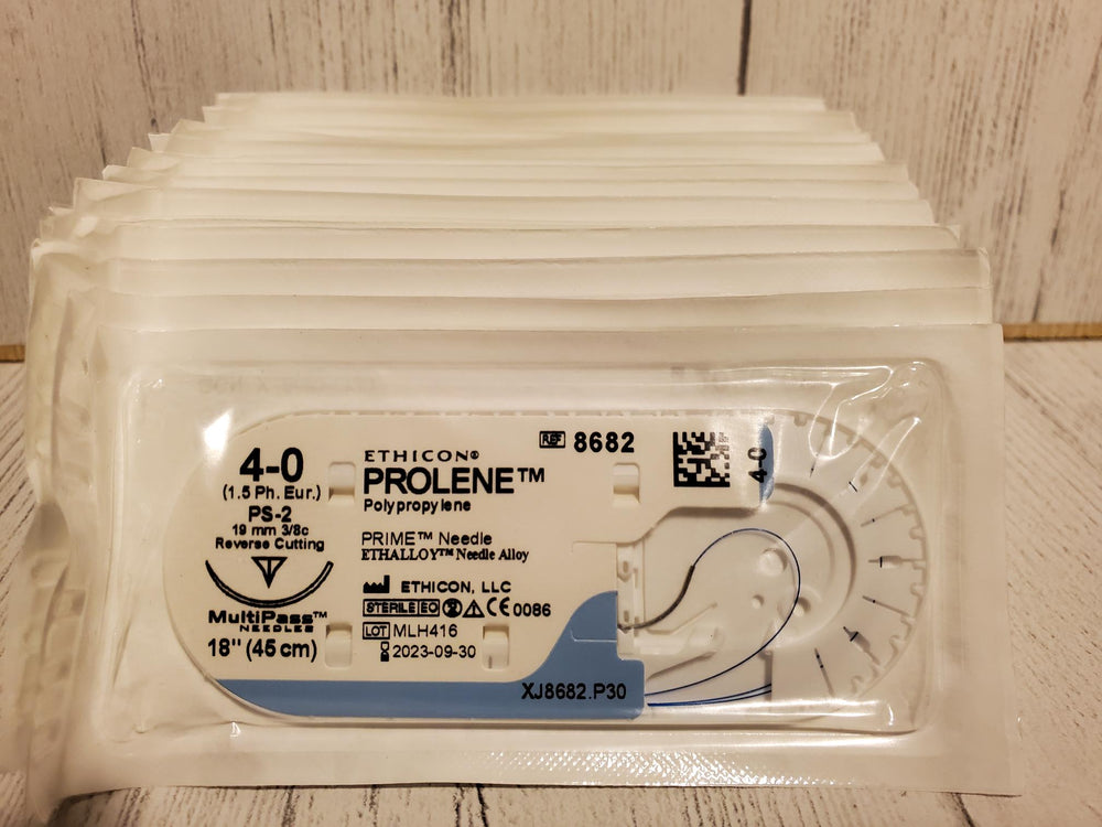 Prolene Ethicon Size 4-0 8682H Individual Suture Packs