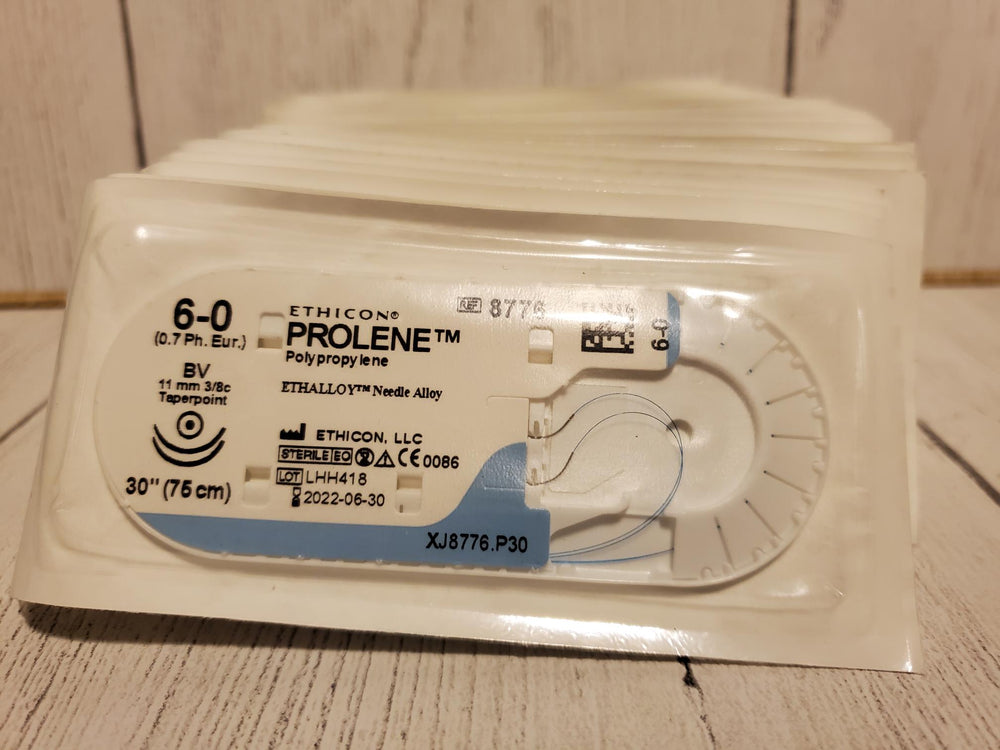 Prolene Ethicon Size 6-0 8776H Individual Suture Packs
