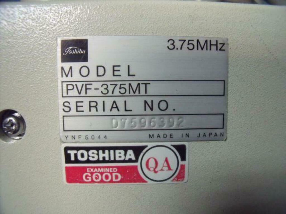 
                  
                    Toshiba PVF-375MT Convex Ultrasound Probe 3.75MHz (PMD-14)
                  
                