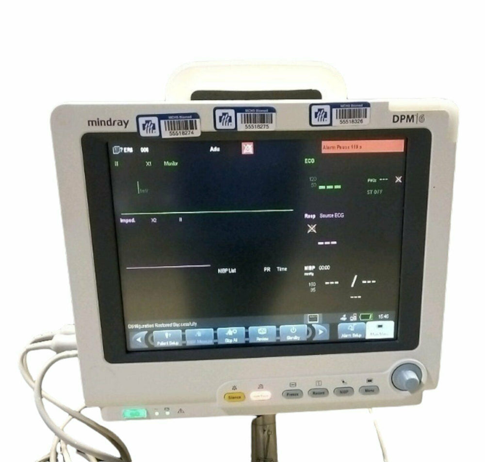 
                  
                    Mindray DPM 6 Patient Monitor on Portable Trolley (w/o Modules)
                  
                