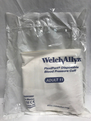 
                  
                    Welch Allyn FlexiPort Disposable BP Cuff, Adult 11, Lot of 1, Single (15KMD)
                  
                