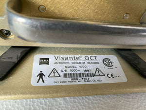 
                  
                    Carl  Zeiss 1000 Visante OCT Anterior Segment Imaging
                  
                