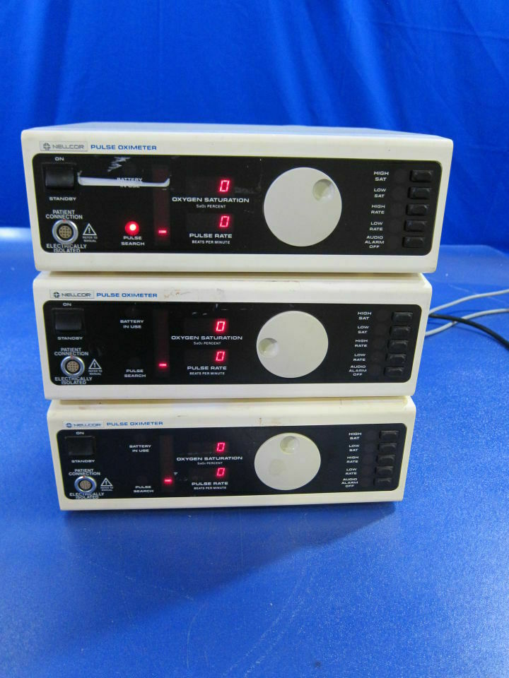 Nellcor Pulse Oximeter Model N-100C Oxygen Saturation Monitor