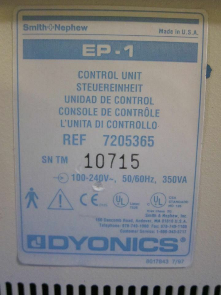 
                  
                    Smith & Nephew Dyonics EP-1 Endoscope Powered Instrument System
                  
                