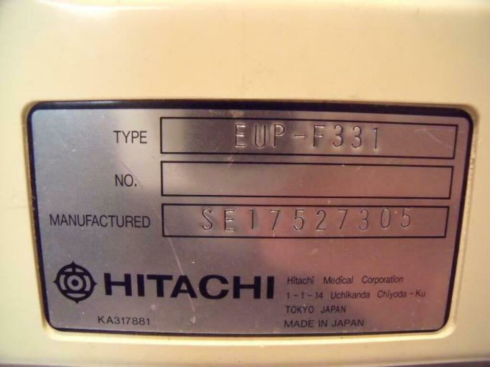 
                  
                    HITACHI EUP-F331 Ultrasound Probe (PMD-19)
                  
                