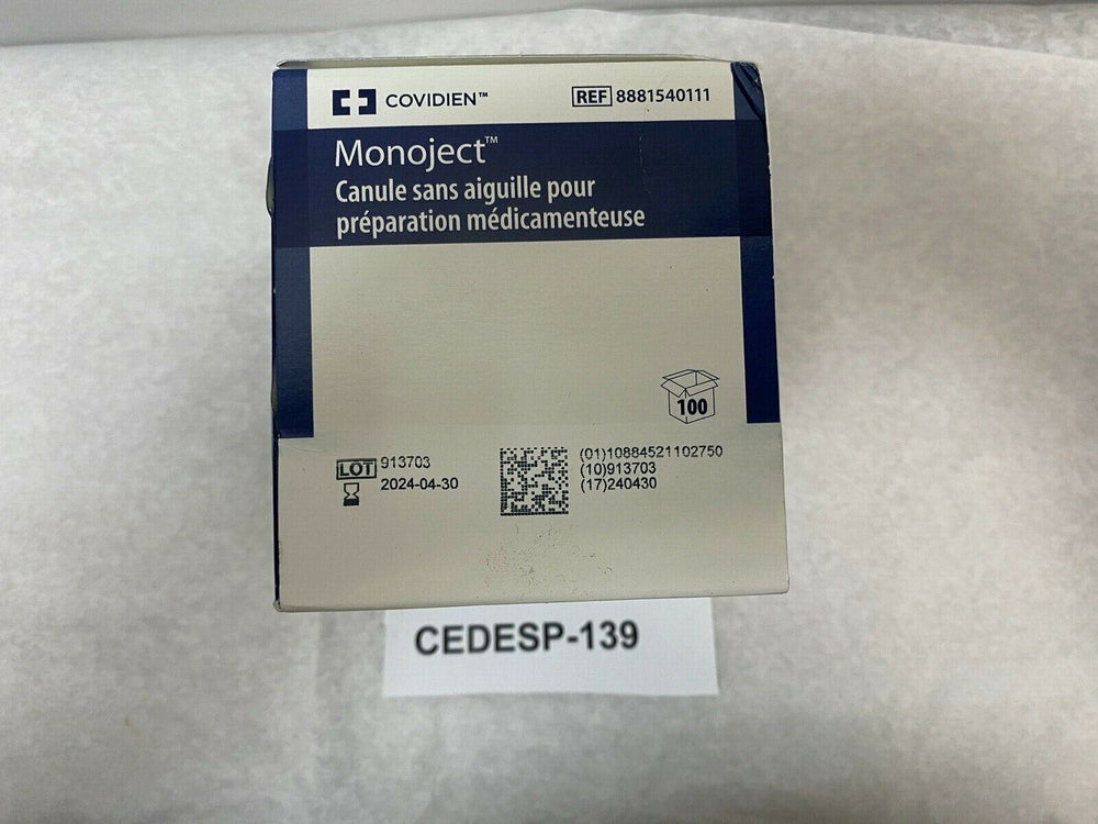 
                  
                    Covidien Monoject Needleless Med Prep Cannula | CEDESP-139
                  
                
