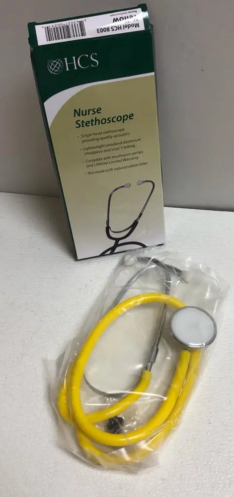 HCS 8003 Nurse Stethoscope Yellow | KeeboMed