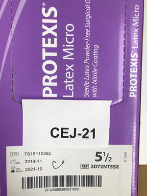 
                  
                    Cardinal Health Protexis 2D72NT55X Latex Micro Surgical Gloves Size 5-1/2 | KeeboMed
                  
                