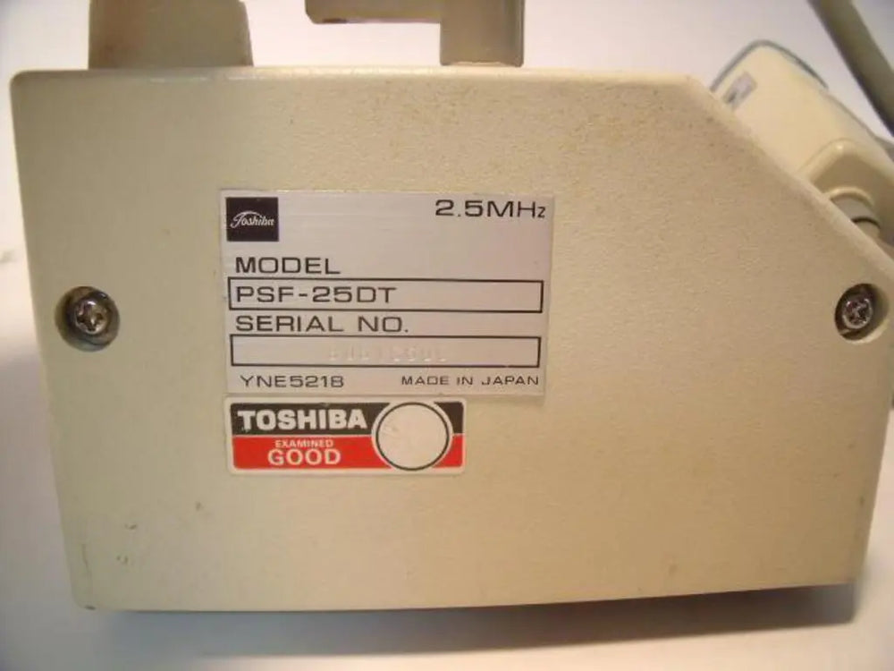
                  
                    Toshiba PSF-25DT Ultrasound Probe
                  
                