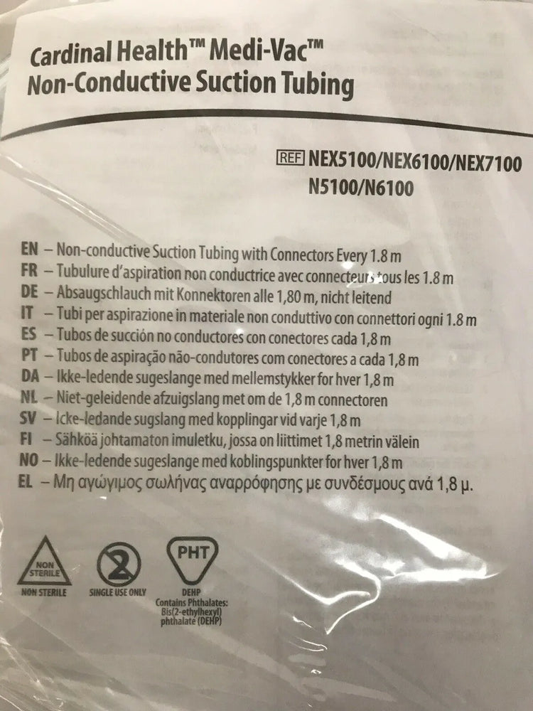 
                  
                    Medi-Vac Non-Conductive Suction Tubing w/ Connectors every 1/4"--100ft (324KMD)
                  
                