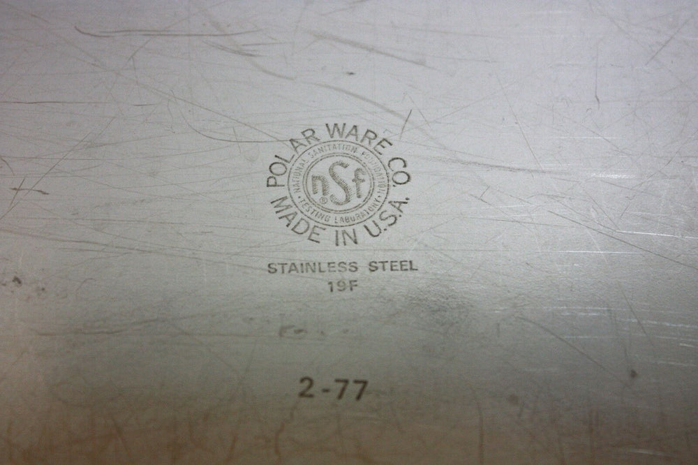
                  
                    Polar Ware Stainless Steel 19F Instrument/Drying Tray (285GS)
                  
                
